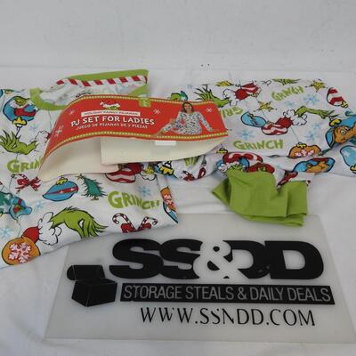 Ladies PJ Set , Dr Seuss The Grinch, size L (12-14), Opened Package, NEW