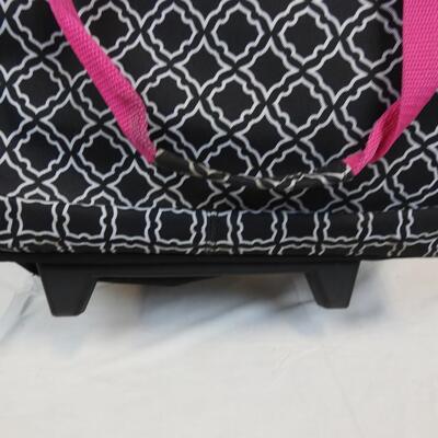 Insulated Tote w/Wheels & Adjustable Handle, Small Tear On Outside Bottom