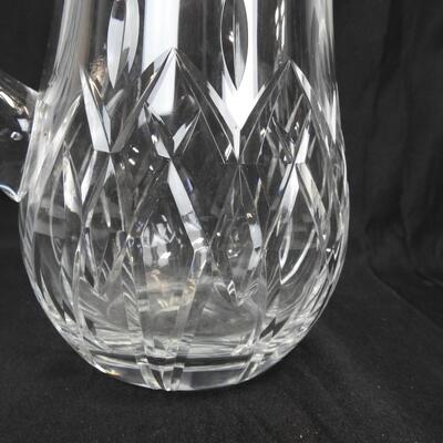 Block Brand Cut Crystal Pitcher, Very Good Condition,