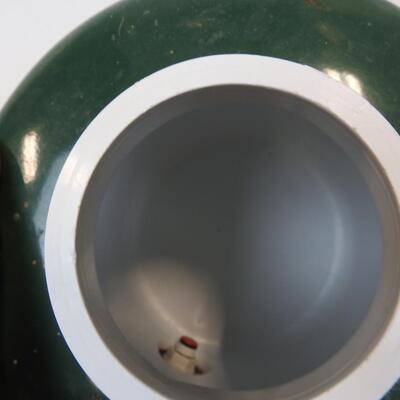 Vintage Coleman Jug w/Cup, White/Green, Spout Works