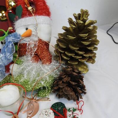 Holiday Decor and Ornaments and Tablecloths