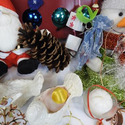 Holiday Decor and Ornaments and Tablecloths