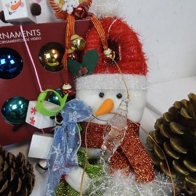 Holiday Decor and Ornaments and Tablecloths