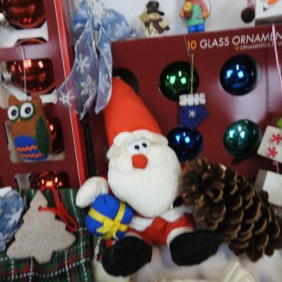 Holiday Decor and Ornaments and Tablecloths