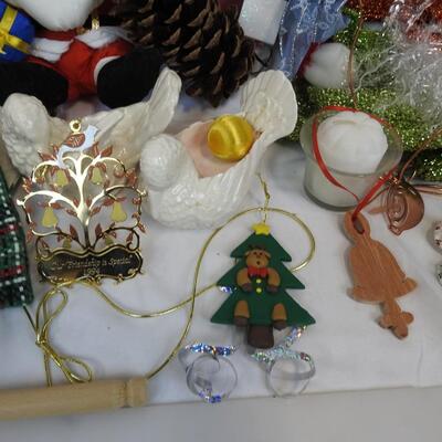 Holiday Decor and Ornaments and Tablecloths