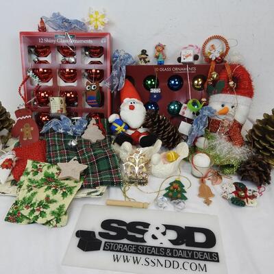 Holiday Decor and Ornaments and Tablecloths