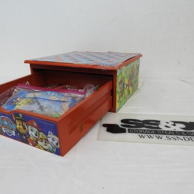 Box of Paw Patrol Themed Board Games: Bingo, Cards, Checkers, Tic Tac Toe