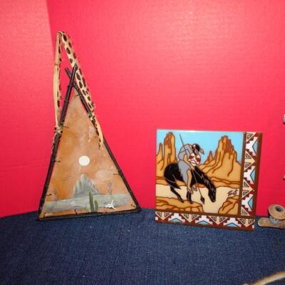 LOT 167. NATIVE AMERICAN INSPIRED DECOR