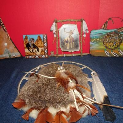LOT 167. NATIVE AMERICAN INSPIRED DECOR