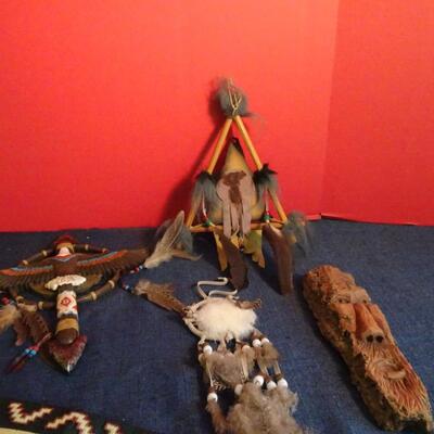 LOT 168.  NATIVE AMERICAN INSPIRED DECOR