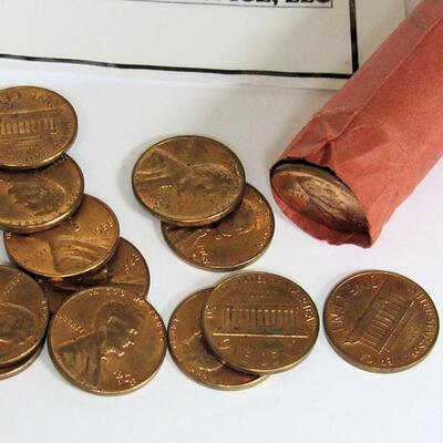Full Roll 1968D Pennies