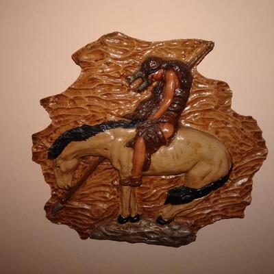 LOT 173. NATIVE AMERICAN INSPIRED  WALL DECOR