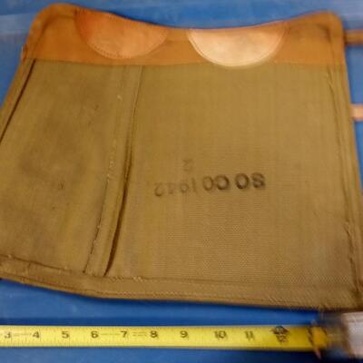 LOT 121  A SET OF TWO OLD MILITARY LEGGINS