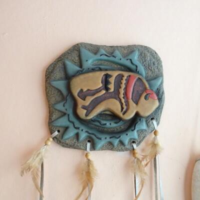 LOT 195. NATIVE AMERICAN INSPIRED WALL DECOR