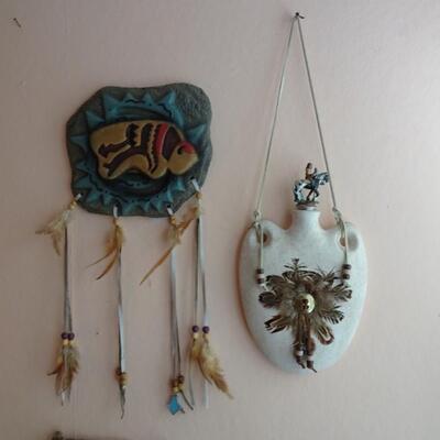 LOT 195. NATIVE AMERICAN INSPIRED WALL DECOR