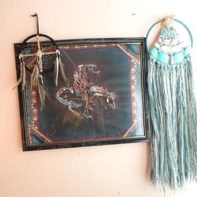 LOT 196. NATIVE AMERICAN INSPIRED WALL DECOR