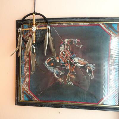 LOT 196. NATIVE AMERICAN INSPIRED WALL DECOR