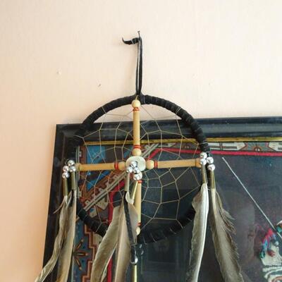 LOT 196. NATIVE AMERICAN INSPIRED WALL DECOR