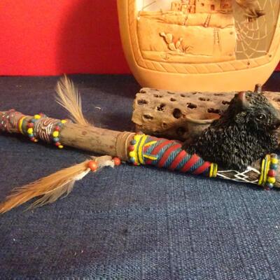 LOT 200. NATIVE AMERICAN INSPIRED DECOR