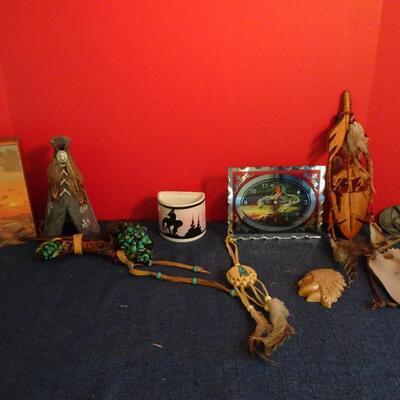 LOT 205. NATIVE AMERICAN INSPIRED DECOR