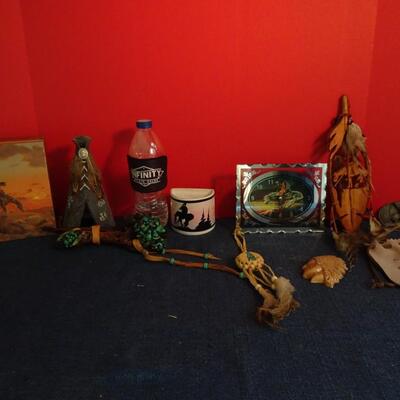 LOT 205. NATIVE AMERICAN INSPIRED DECOR