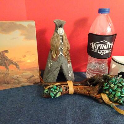 LOT 205. NATIVE AMERICAN INSPIRED DECOR