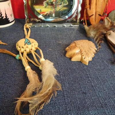 LOT 205. NATIVE AMERICAN INSPIRED DECOR