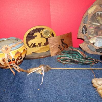 LOT 212. NATIVE AMERICAN INSPIRED DECOR