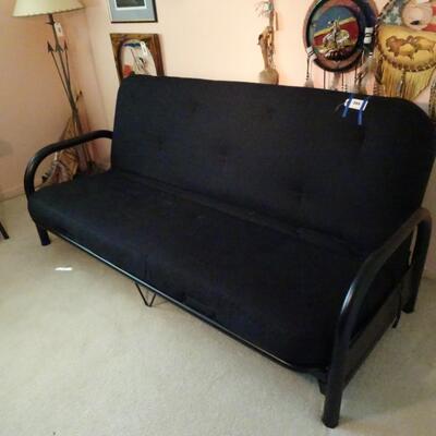 LOT 221. BLACK METAL FUTON