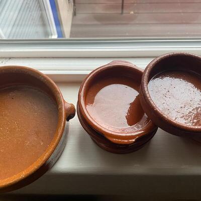 Clay serving dishes