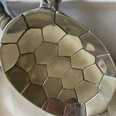 Aluminum turtle serving platter