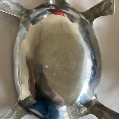 Aluminum turtle serving platter