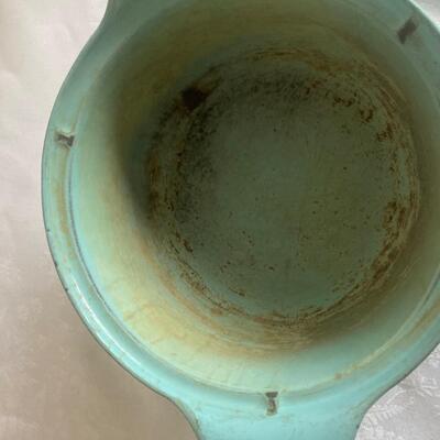 Vintage Prizer ware cast iron enamel lidded