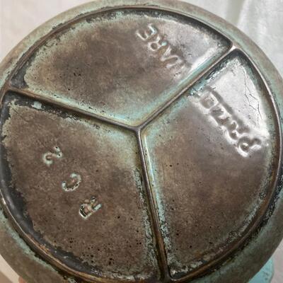 Vintage Prizer ware cast iron enamel lidded