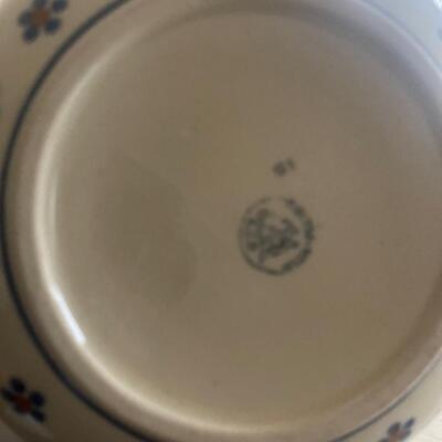 Unusual round polish pottery bowl