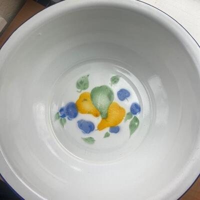 Large  April Cornell enamel bowl