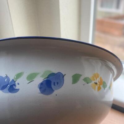 Large  April Cornell enamel bowl