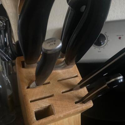 Henkel knife set knives  in block