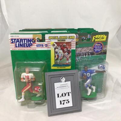 175)  STARTING LINEUP | Mixed Group of Football Figures