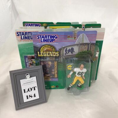 184) PACKERS | Mixed Group of Packers Starting Lineup Figures