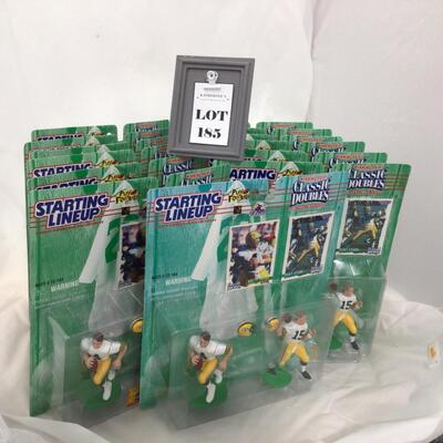 185) PACKERS | Bart Starr and Brett Favre Starting Lineup Figures