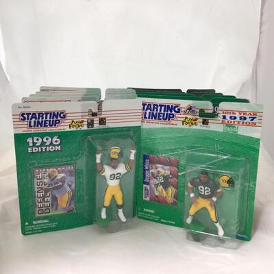 188) PACKERS | Starting Lineup Mixed Group Packer Figures