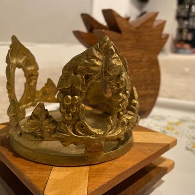Vintage brass candle holder