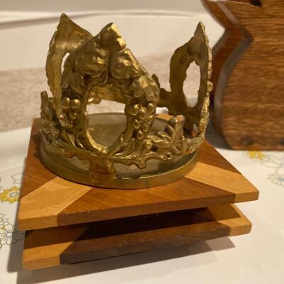 Vintage brass candle holder