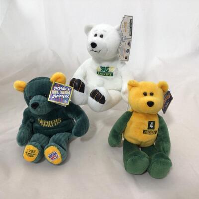 197) PACKERS | Stuffed Bears New With Tags