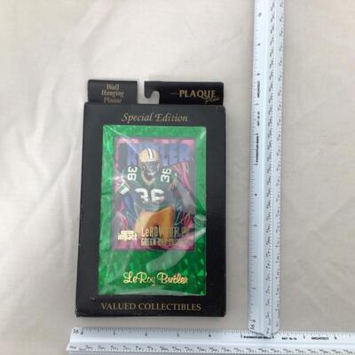 199) PACKERS | LeRoy Butler Plaque, Commemorative US Coin, and Andre Rison Card