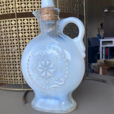 Vintage milk glass decanter