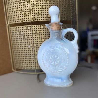 Vintage milk glass decanter