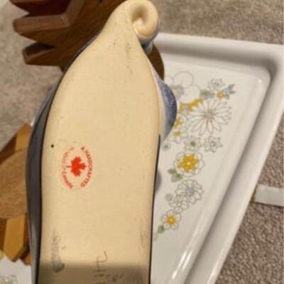 Vintage mid century pottery catchall.