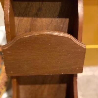 Vintage solid wood kitchen caddy